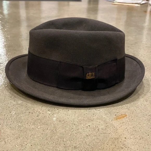 帽子 Stetson VINTAGE STETSONIAN VINTAGE STETSON FEDORA 3xBEAVER HAT 